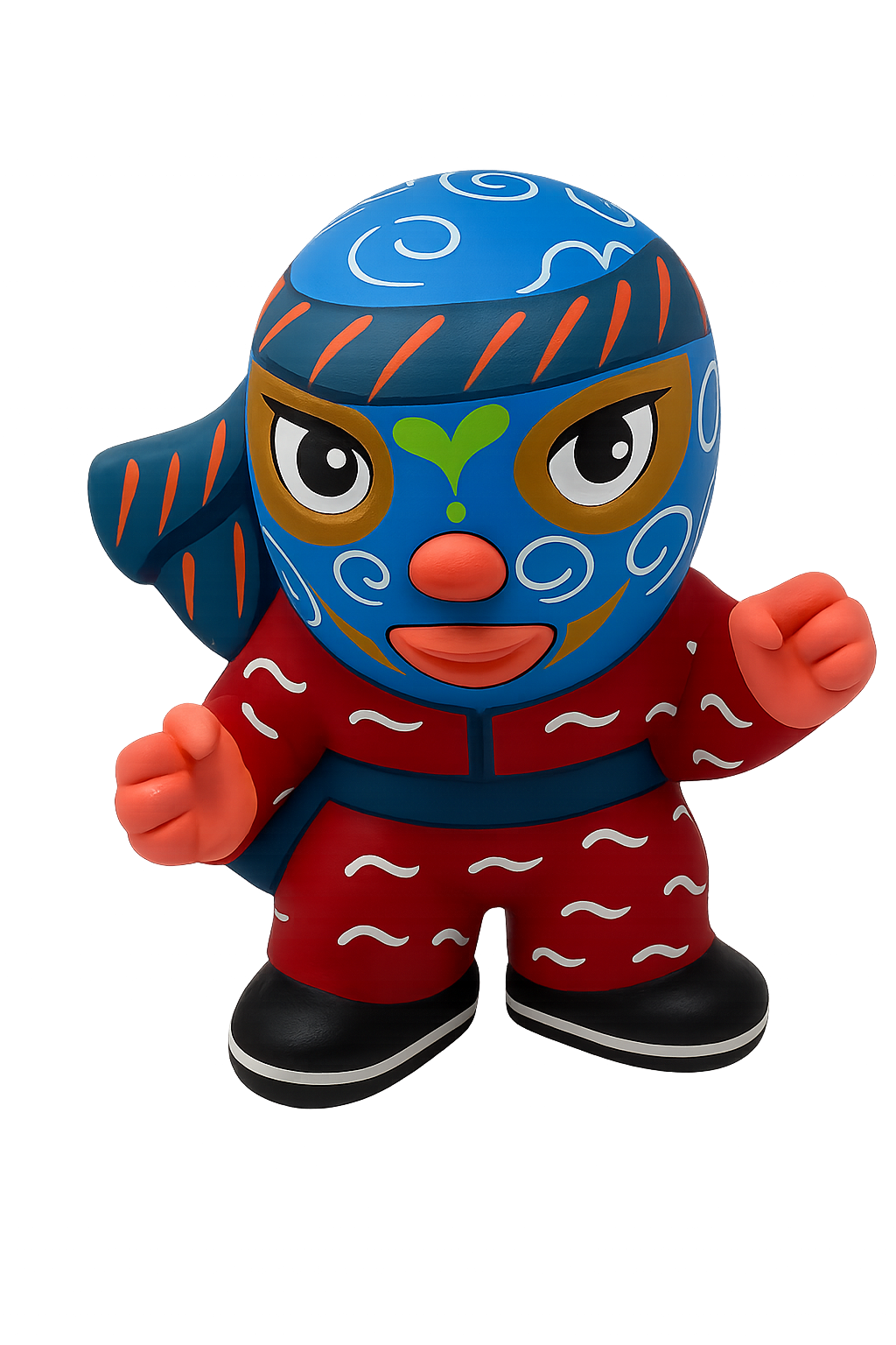 Alcancía luchador artesanal colección clásica.