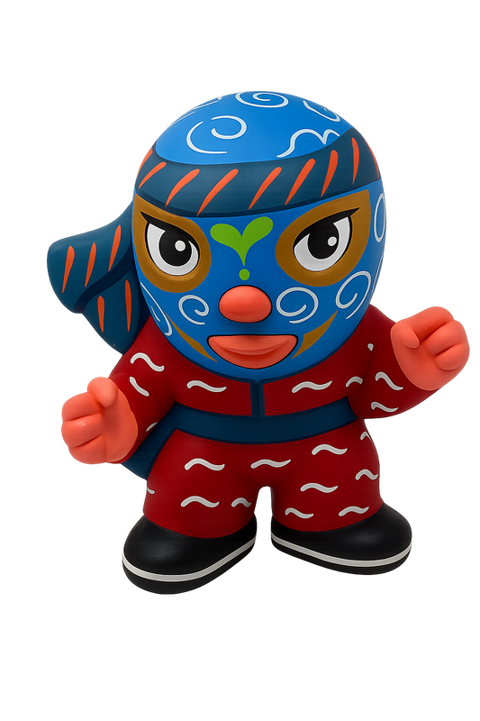 Alcancía luchador artesanal colección clásica.